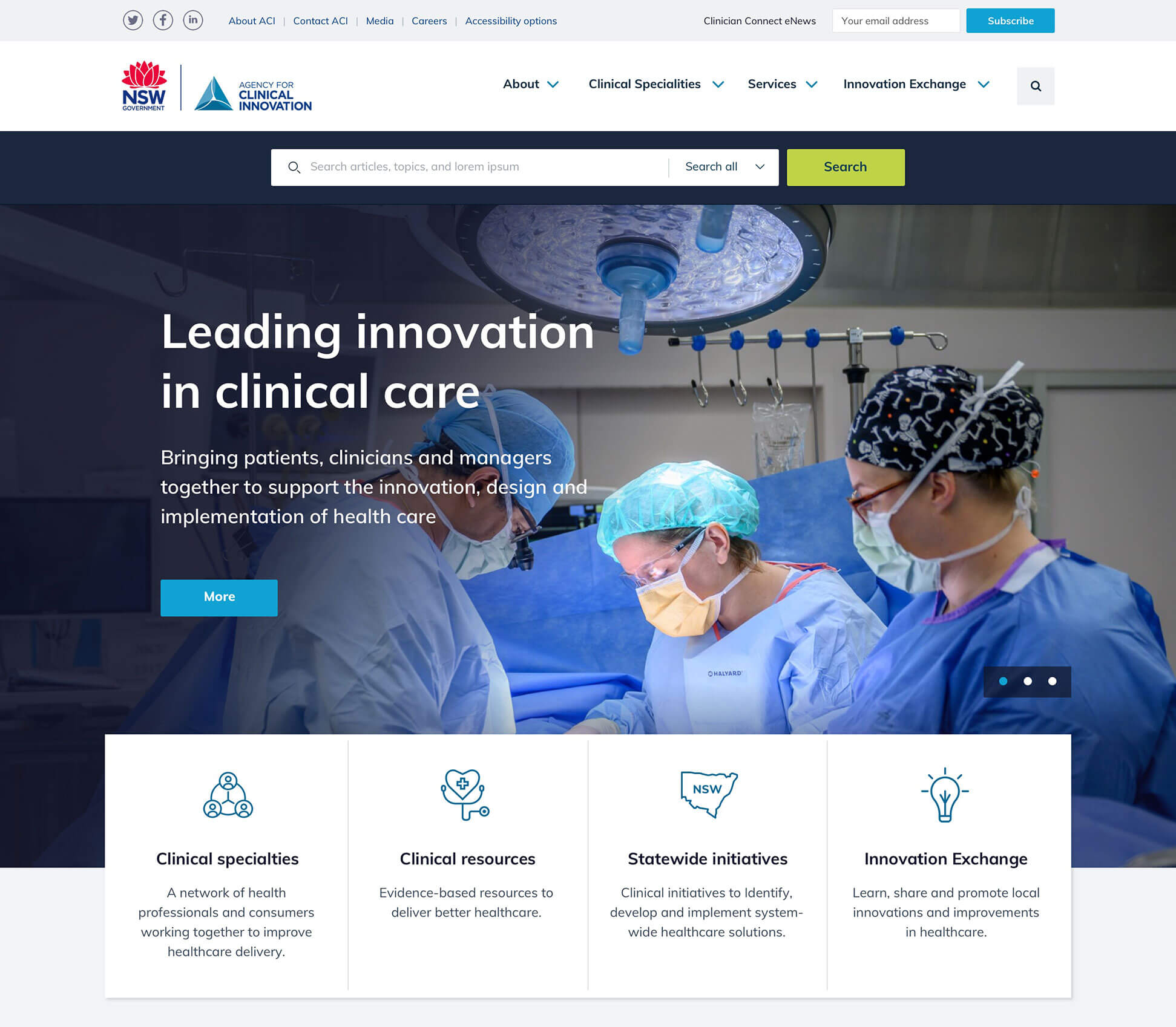 The NSW Agency for Clinical Innovation