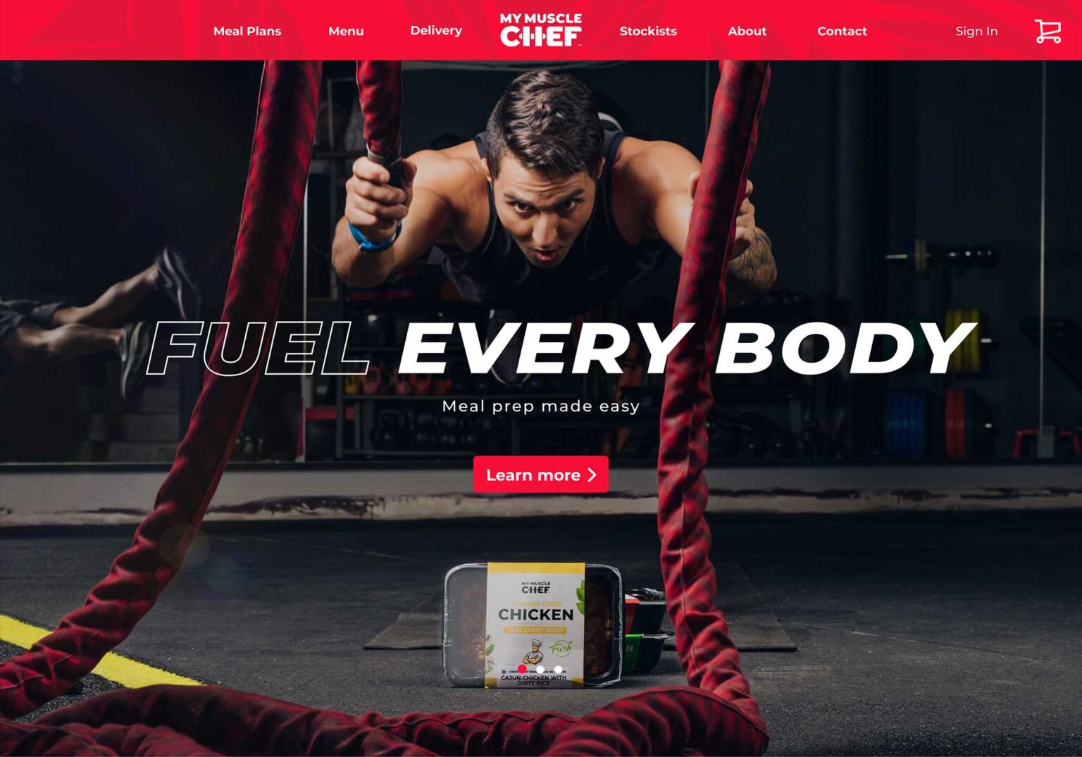 My Muscle Chef - Homepage