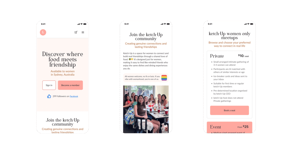 Homepage mobile views