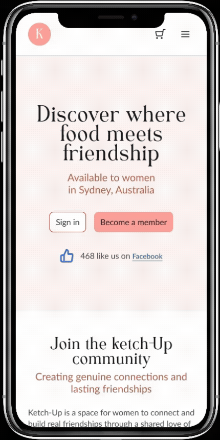 ketch-Up homepage
