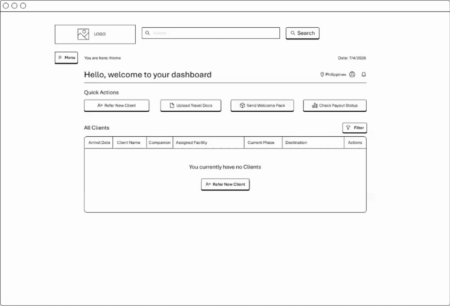 My1Health UT Wireframe