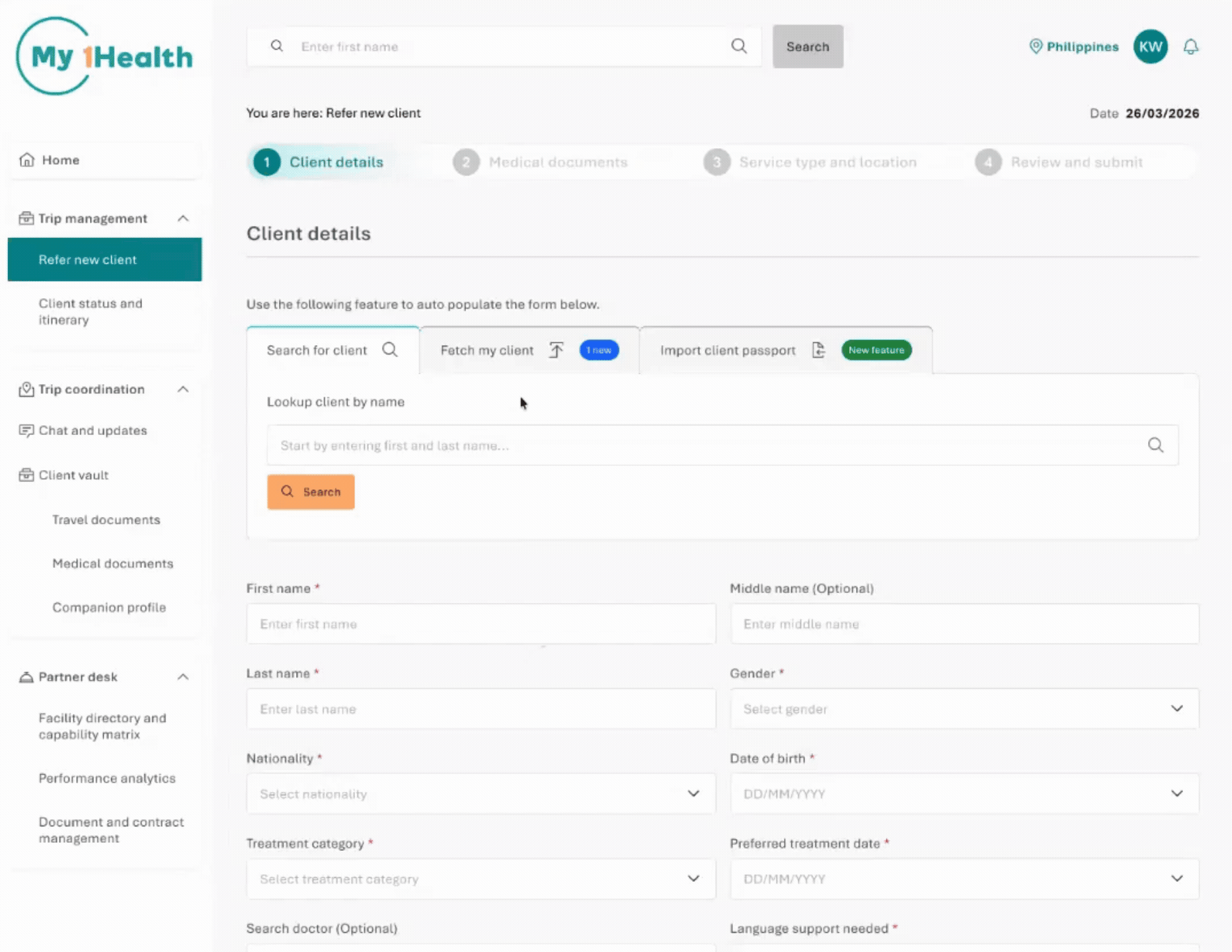 My1Health Dashboard